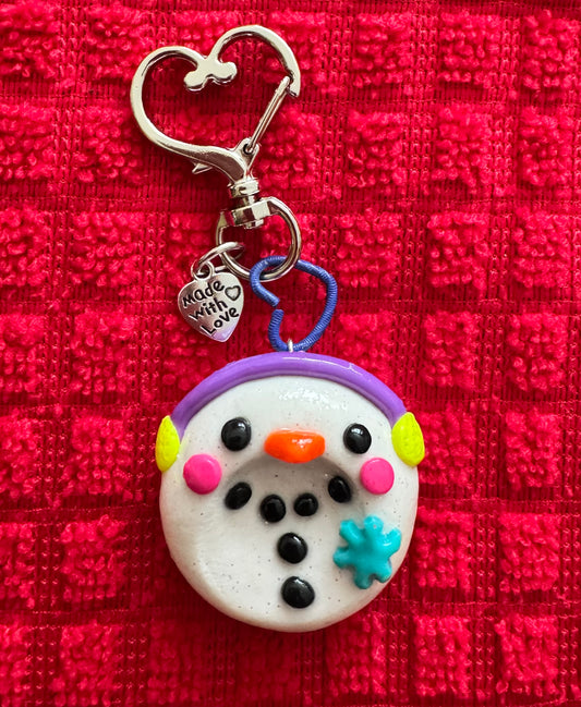 Snowman Worry Stone